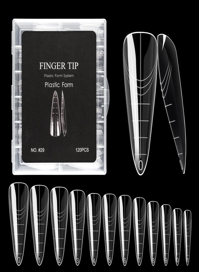 NMKL38 120PCS Dual Nail Forms 12 Sizes Extension Poly Nail Gel Full Cover Nail Molds - Image 1